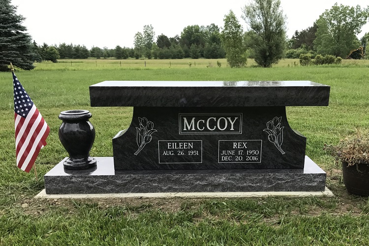 heart memorial benches for cemeteries